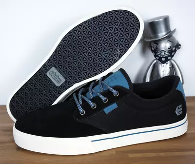 Etnies Skateboard Footwear Skate Shoes Shoes Jameson 2 Black Teal Suede 9/42 • $61.36