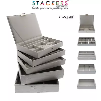 Stackers Jewellery Box Classic Size PUTTY CROC Make Your Own Set FREE DELIVERY • £21.95