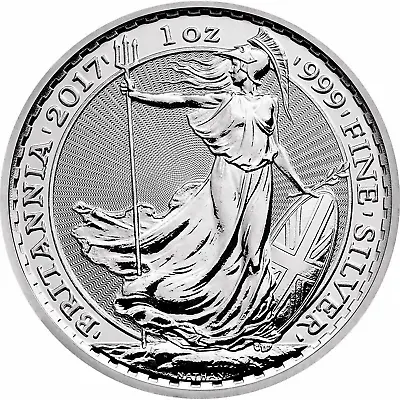 2017 SILVER BRITANNIA 1oz Coin Royal Mint ~ BULLION ~ MINT ~ AS ISSUED   REF#09 • £31.95