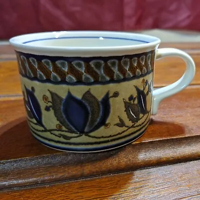 Mikasa Intaglio Arabella Floral Blue 8 OZ Coffee Mug Tea Cup CAC01 • $13