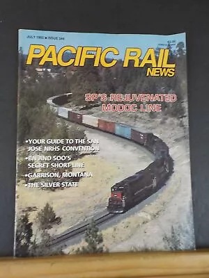 Pacific Rail News #344 1992 July SP Modoc Line BN Soo Secret Short Line Garrison • $5