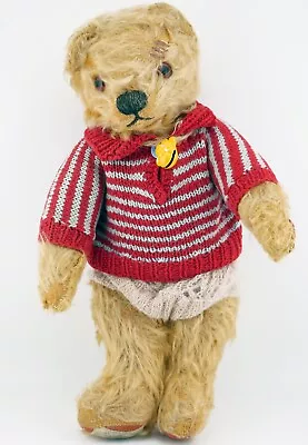 Antique English Chad Valley Teddy Bear Customised By Charlotte Bird ~ Little Ted • £148.99