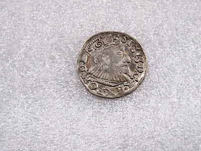 Lithuania Poland Sigismund III 1594 Silver 3 Groat Grosze Trojak Coin XF • $84