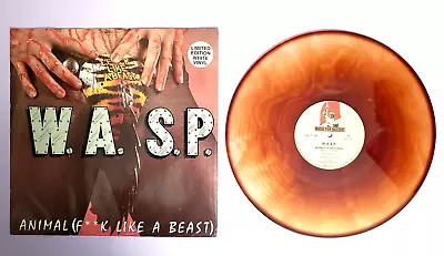 WASP Animal F Like A Beast RARE Clear Tea Colored NM Vinyl 12  Blackie Lawless • $33.99