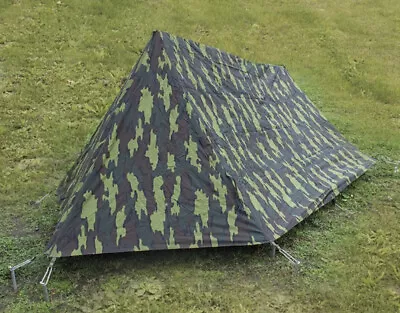 Belgian M56 Military Army Two Man Tent With Floor Tent Outdoor Camping Tent • £54.23