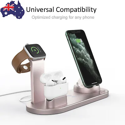 $25.25 • Buy 3 In 1 Wireless Charger Dock Charging Station For Apple Watch IPhone 12 11 XS 8+