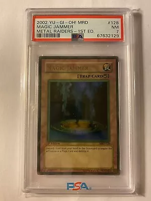 PSA 7 NM FADED Magic Jammer 1st Edition MRD-128 Ultra Rare Yugioh • $299.99