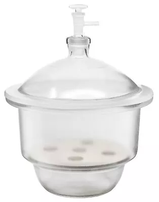 $166.99 • Buy Glass Vacuum Desiccator W/ Stopcock, 20cm - Porcelain Plate - Eisco Labs