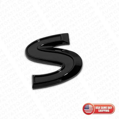 For Infiniti S Side Fender Left Or Right Badge Emblem Nameplate Gloss Blackout • $17.99