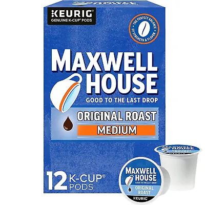 Maxwell House Original Roast Medium Roast Keurig K-Cup Coffee Pods (12 Ct Box) • $12.99