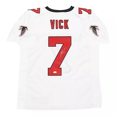 Michael Vick Signed Reebok Atlanta Falcons Authentic Away White Jersey JSA • $99.99