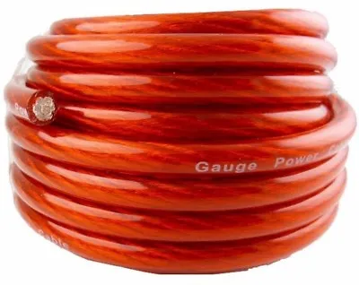 0 Gauge Red Power OFC Wire Strands 100% Copper High Voltage Marine Cable 1/0 AWG • $5.45