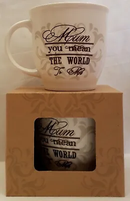  Mum You Mean The World To Me  Fancy Script Coffee Mug • £14.09