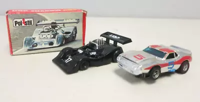 Vintage AFX AMC Chrome Javelin Slot Car & Polistil UOP Shadow DN4 Car • $29.99