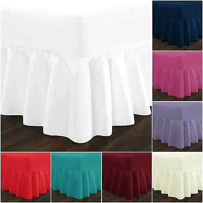 Extra Deep Fitted Valance Sheet Bed Sheets Single Double King Super King Size • £9.99