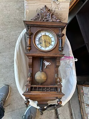 Old Antique German ? Vienna Regulator  OPEN  Swinger Wall Clock • $150