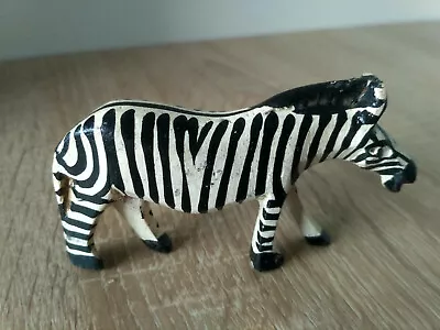 Hand Carved Zebra Made From The Jacaranda Tree Kenya Africa • £15.38