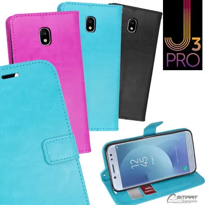 Wallet Flip Card Slot Stand Case Cover For Samsung Galaxy J3 Pro /  J5 Pro • $7.99