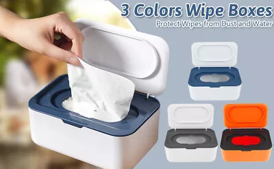 Wipes Dispenser Baby Wipe Holder Sealing Wipe Container Dustproof Tissues .! • $18.79