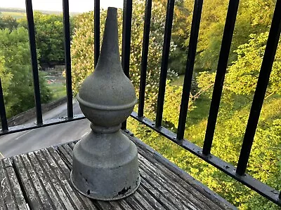 £1.04 • Buy Vintage / Antique Ornamental Decorative Metal Roof Finial - Spire Conical Sphere