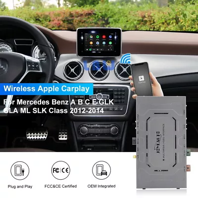 Wireless Apple Carplay Auto GPS Navigation For Benz A B C E GLK GLA ML SLK Class • $351.39