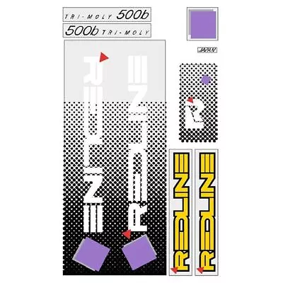 Redline - 1985 500B For Hazard Yellow Frame Decal Set - Old School Bmx • $71.50