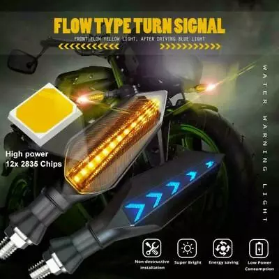 2X Motorcycle LED Turn Signal Flowing Indicator For Yamaha YBR 125 YZF R15 TX660 • $17.56