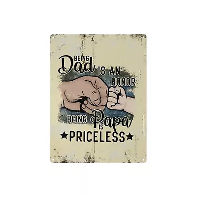 Papa Can't Fix Screwed Metal Tin Sign 12 X16  | Fathers Day Gift For Dad • $19.99