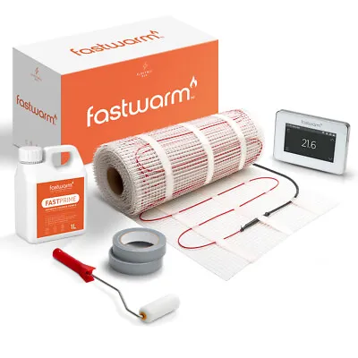 Electric Underfloor Heating Mat Kit - Fastwarm 200w Per M² - ALL SIZES • £193.99