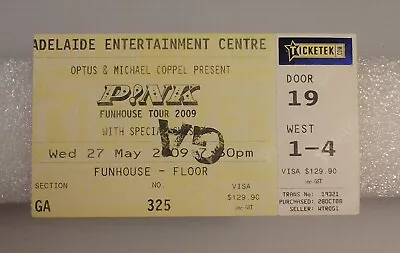 Used PINK Funhouse Tour Concert Ticket Stub. May 2009 Adelaide Australia • $9.99