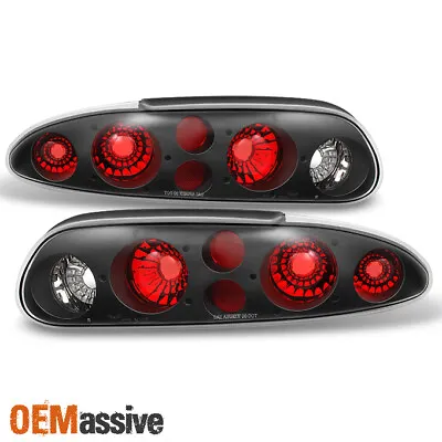 Fit 1993-2002 Chevy Camaro L+R Black Replacement Taillights Taillamps • $61.74