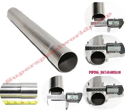 Exhaust Pipe Tailpipe 2 OD To 2 ID Length 18   Stainless Steel PIping • $19