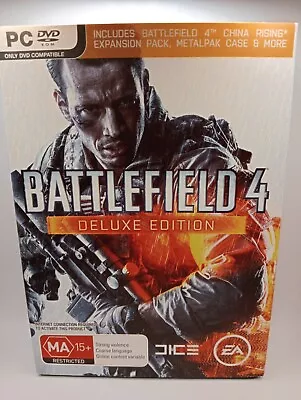 PC Game Battlefield 4 Deluxe Edition Boxed Game Cases Complete. PAL Like New • $43.99