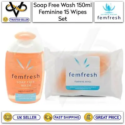 £6.45 • Buy Femfresh Daily Intimate Wash 150ml & Feminine Daily Wipes Pack Of 15 Set