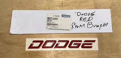 Dodge Viper Mopar “Dodge” Decal Red  Pn#0GC54WRR  • $24.99