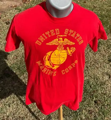 United States Marine Corps Vtg 80's T-shirt Sz XL 50/50 USMC Thin Single Stitch • $18