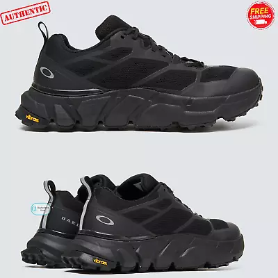 Oakley Light Breathe Vibram XS Trek Trainers Shoes Triple Black Size UK 11 US12 • £140.10