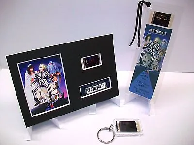 BEETLEJUICE 3 Piece Movie Film Cell Memorabilia Complements Dvd Poster Book • $29.95