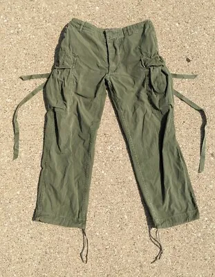 RARE 1963 Vietnam TYPE 1 Jungle Fatigue Trousers Men Tropical Combat Pants Small • $224.99