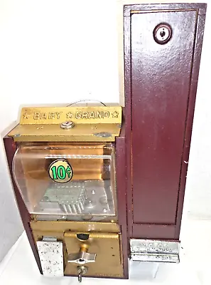 Antique Victor Vending Baby Grand Gumball Machine Gum Baseball Card Vendor Slot • $599.99