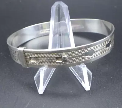 1944 English Sterling Adjustable Belt Buckle Bangle CHESTER • $49.99