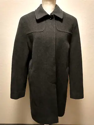 £54.94 • Buy R By Regency Women's 100% Wool Hidden Button Closure Pea Coat No Hood Size 10
