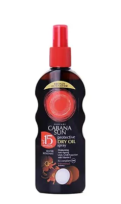 Cabana Sun Deep Tanning Dry Oil Spray | Coconut | SPF15 | 200ml • £6.99