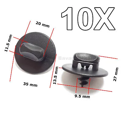 10X Floor Mat ClipsTwist Lock Fasteners For Volkswagen VW AUDI SKODA SEAT • $9.19