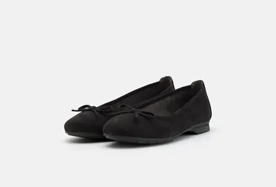 Ladies Jana Black Suede Slip On Shoes UK Size 6.5 • £12.37