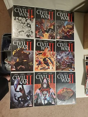 CIVIL WAR II #0-8  (Full Run 0-8) #0 Rare Variant Marvel *bonus Tie Ins* • $35