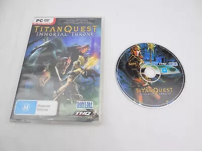 Mint Disc PC Titan Quest Immortal Throne Free Postage • $7.92