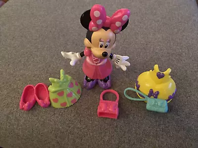 2010 Mattel Minnie Mouse Snap N Style Figure Action Toy Bowtique Bowtoons • $15