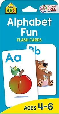 School Zone - Alphabet Fun Flash Cards - Ages 4 To 6 Preschool To Kindergarten • $5.06