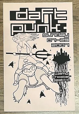 DAFT PUNK 2007 WAMU Theater Seattle Unused Unfinished Rare Concert Poster • $200